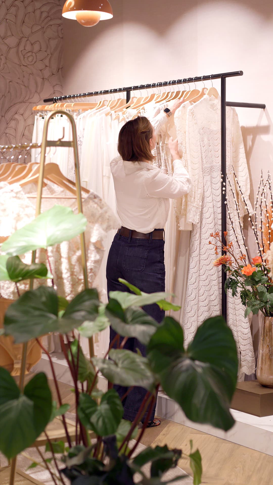 Wedding dresses, interior design boutique