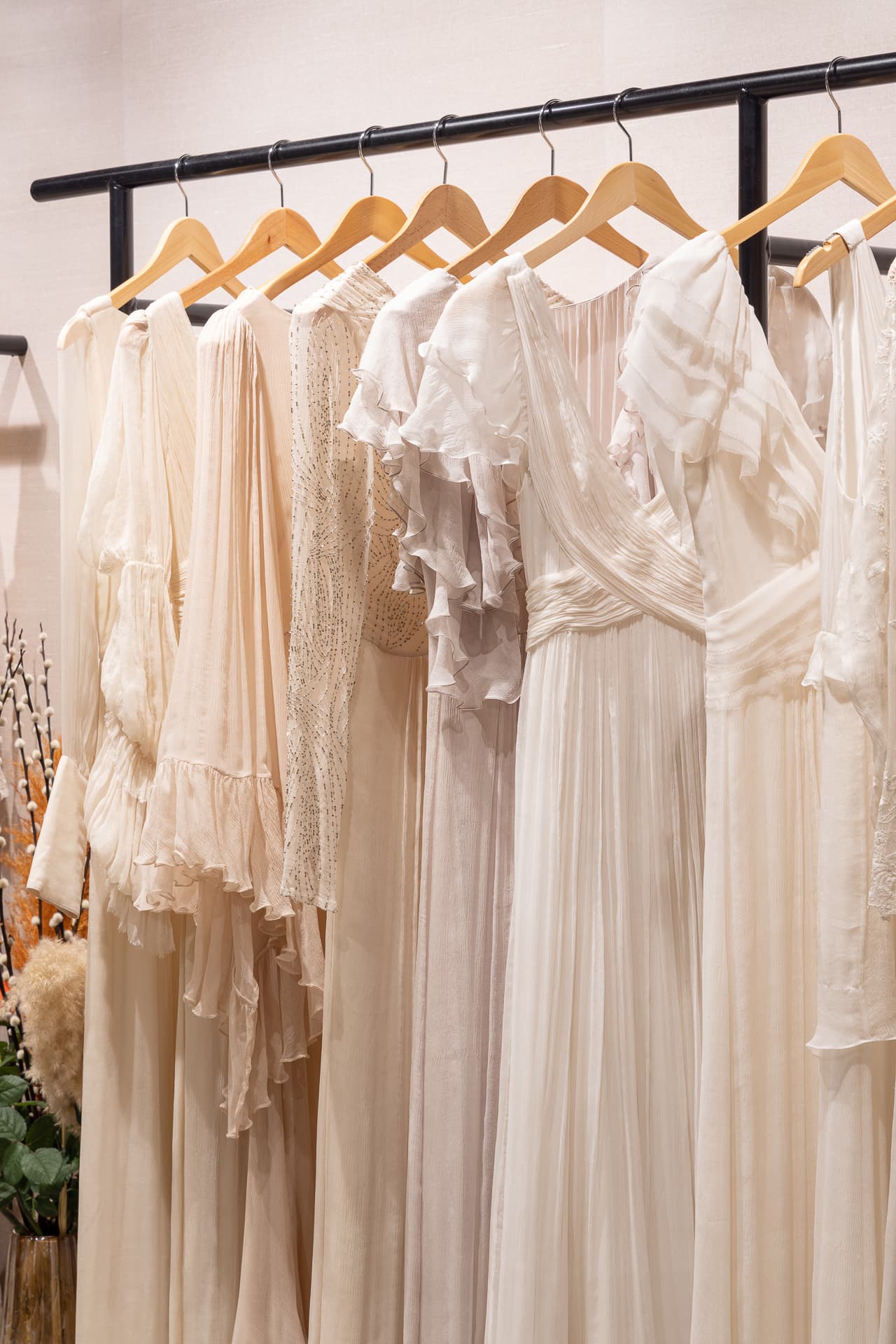 Leila Hafzi dresses, peace silk chiffon and satin. 