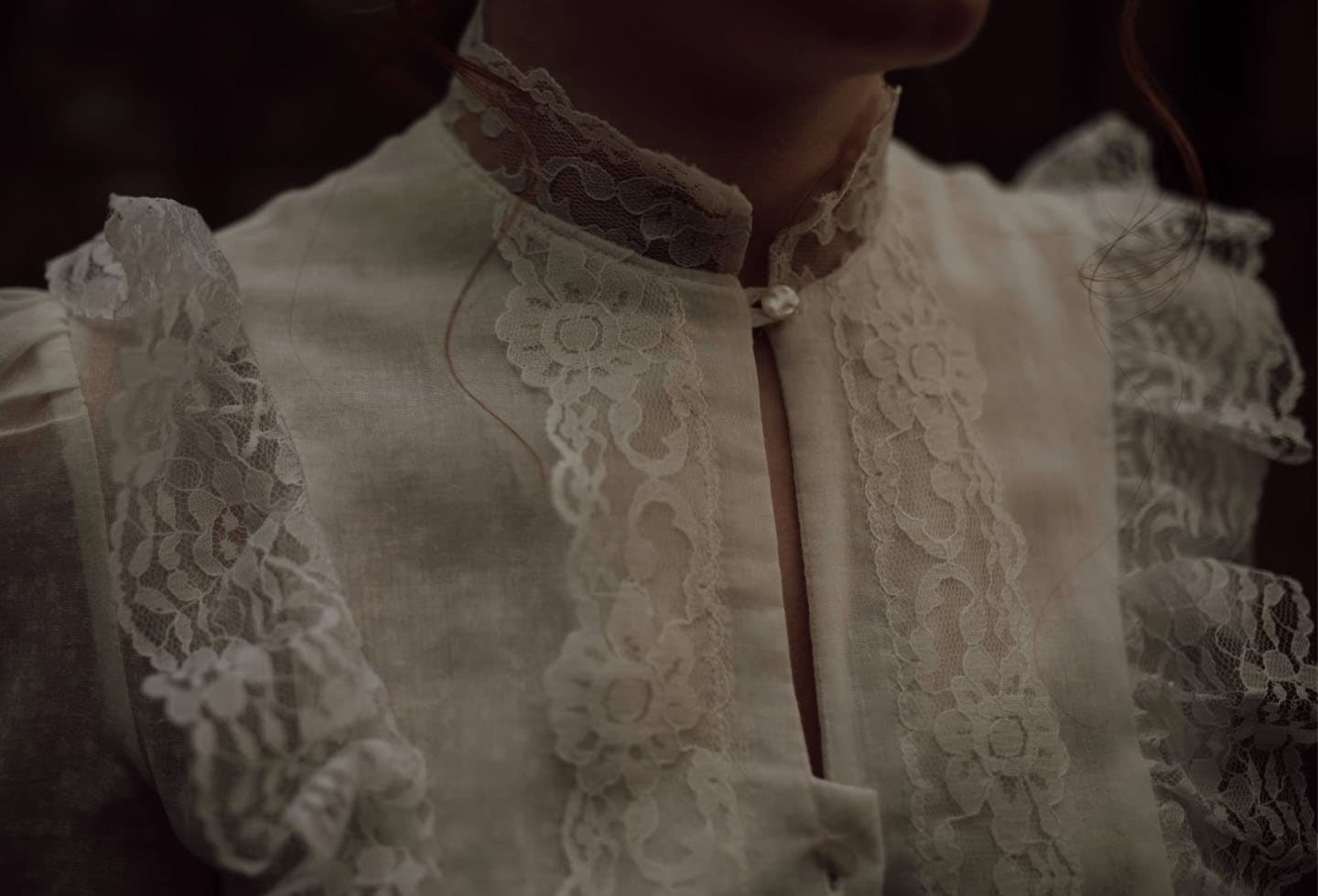 Closeup van vintage jurk
